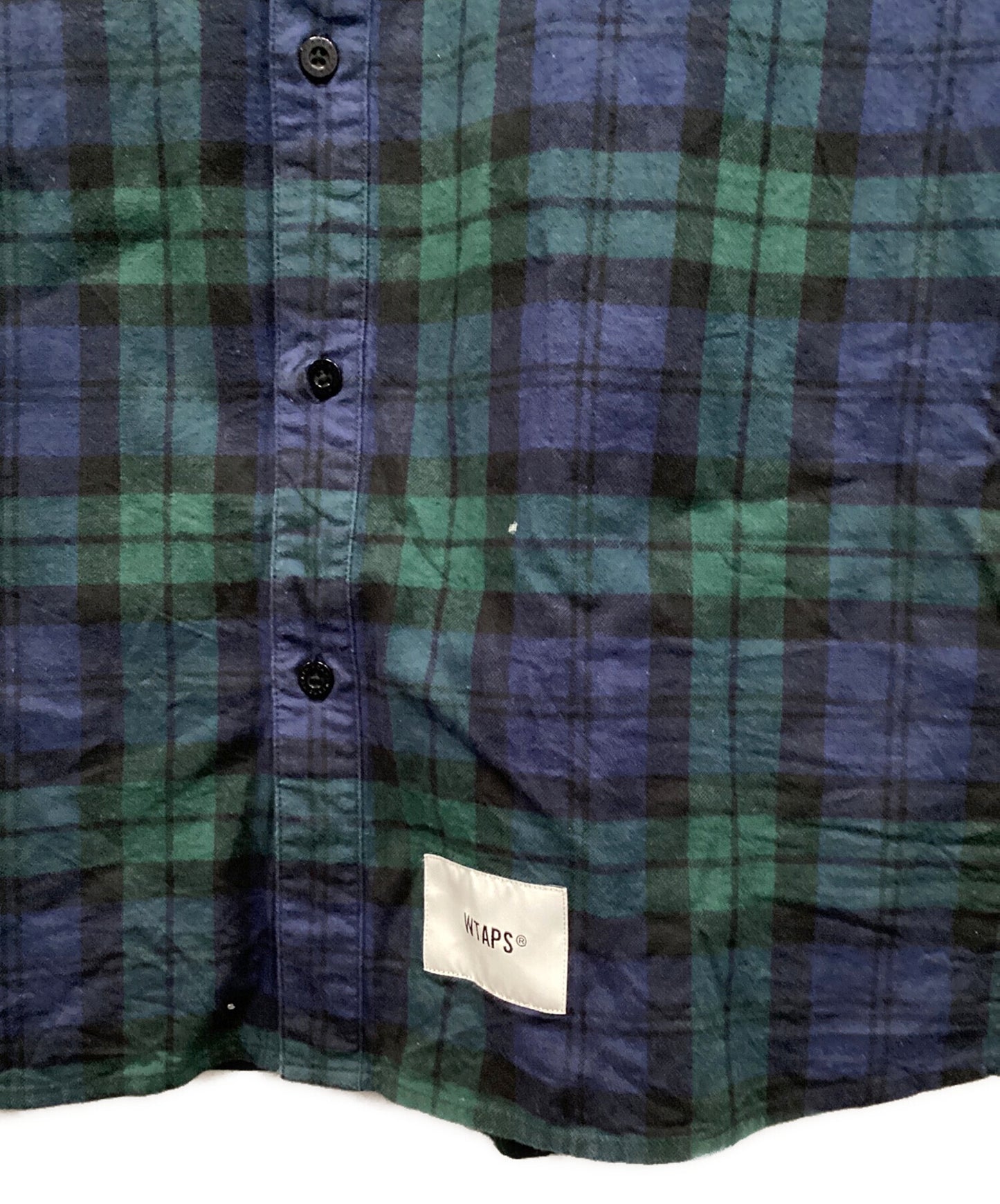 [Pre-owned] WTAPS blackwatch shirt 221TQDT-SHM03