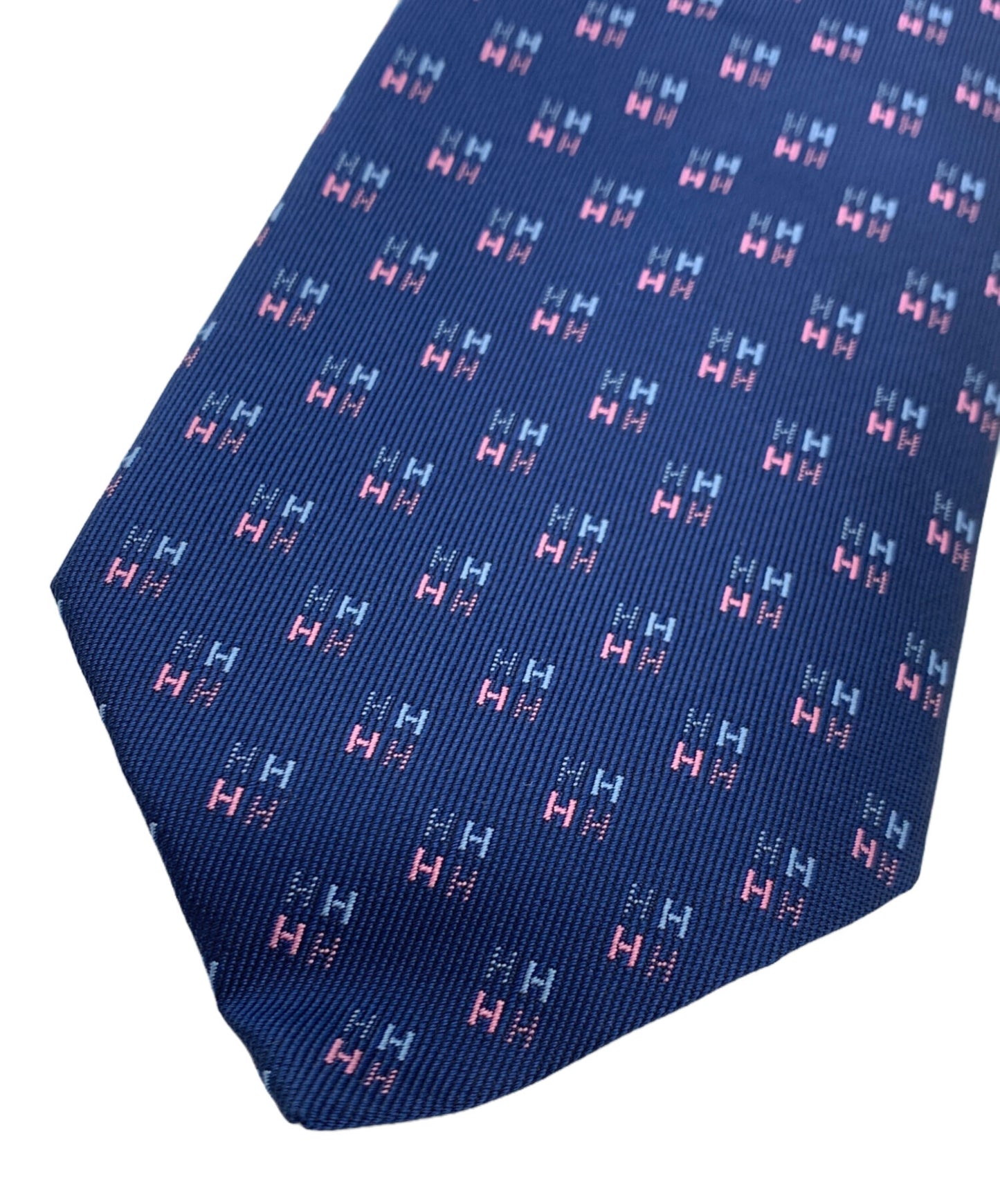 [Pre-owned] HERMES H logo silk tie 656192T