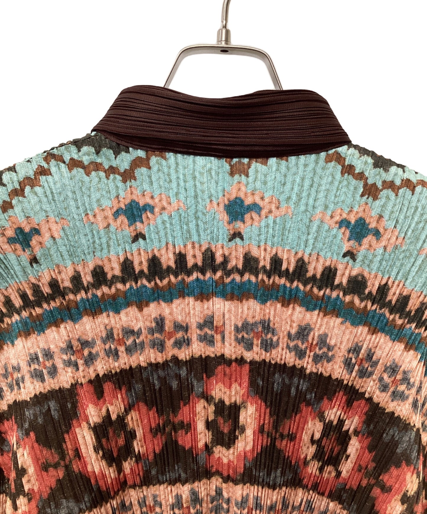 [Pre-owned] PLEATS PLEASE zip-up pleated blouse PP63-JC751