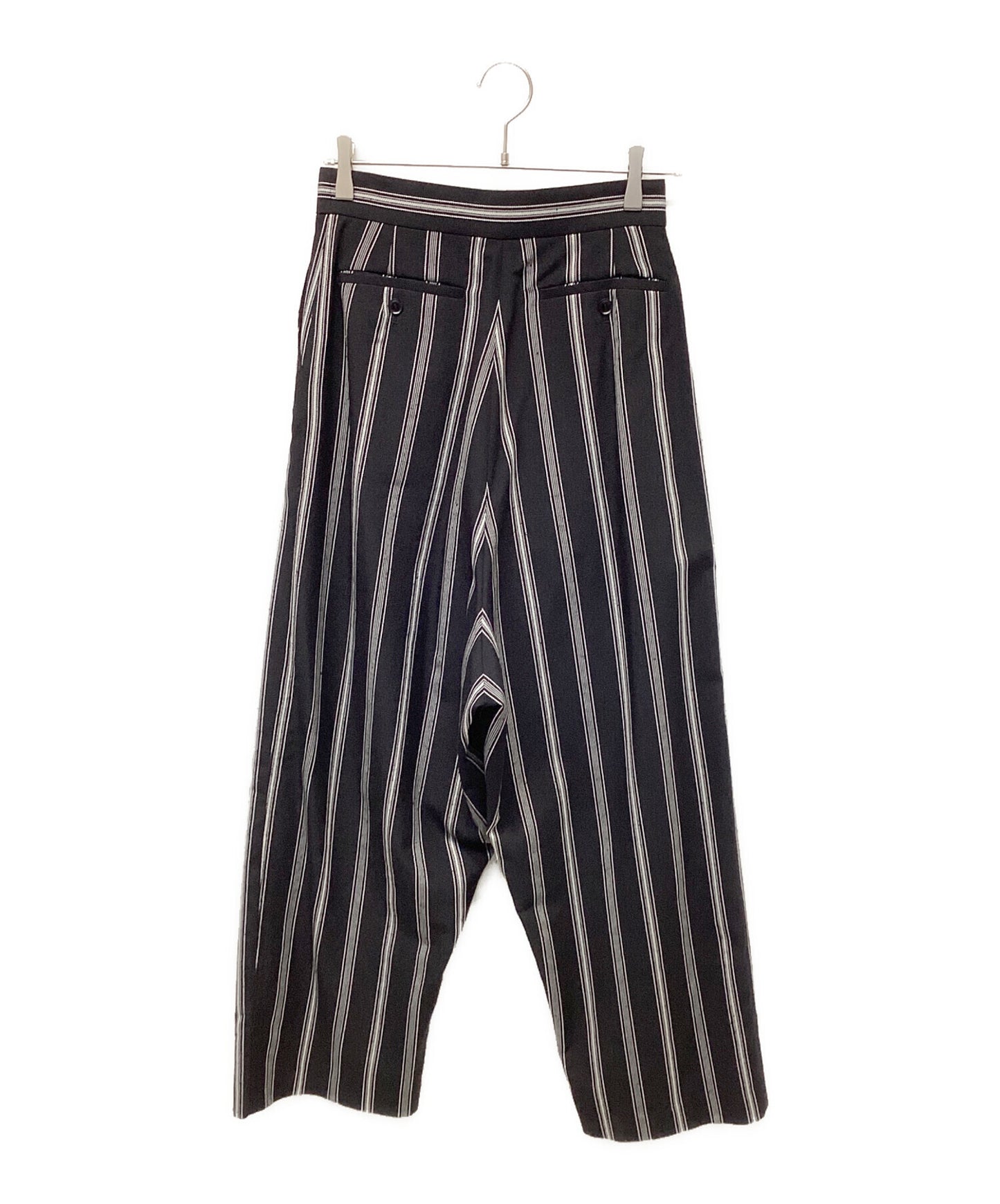 [Pre-owned] Y's HARD TWISTED STRIPE PLEATED PANTS YS-P40-932