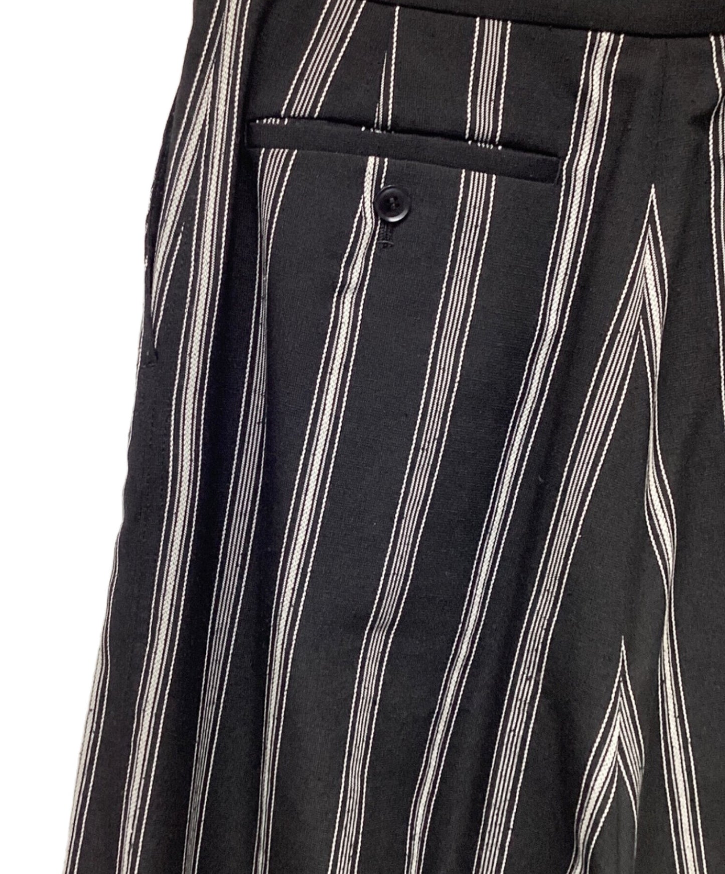 [Pre-owned] Y's HARD TWISTED STRIPE PLEATED PANTS YS-P40-932