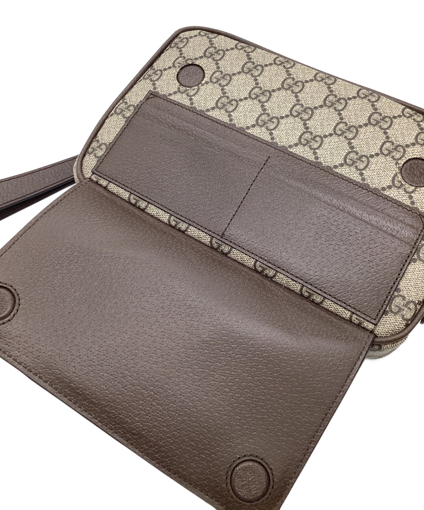 [Pre-owned] GUCCI Off-Deer GG Pouch 760245-96iwt-8745