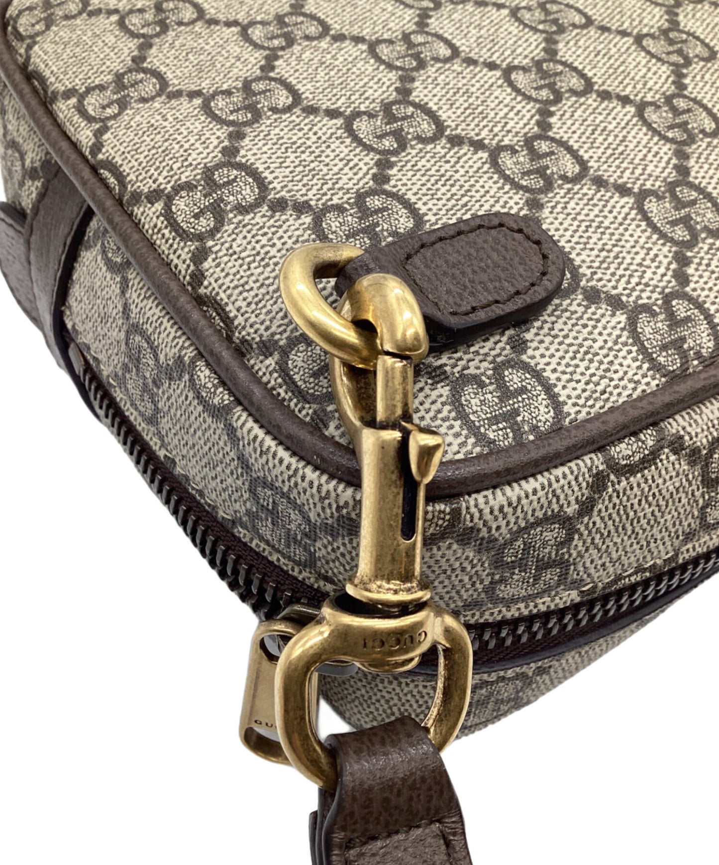 [Pre-owned] GUCCI Off-Deer GG Pouch 760245-96iwt-8745