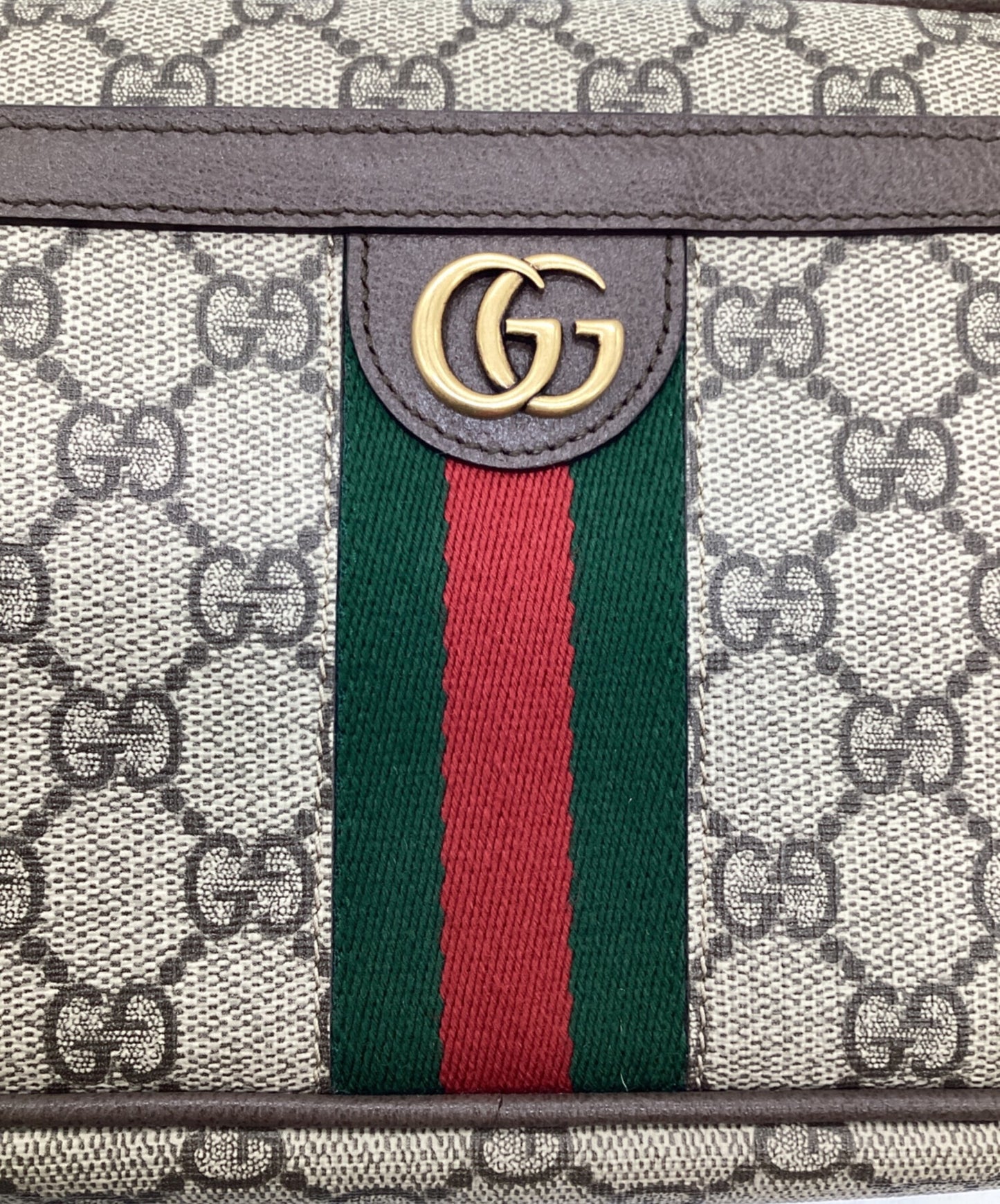 [Pre-owned] GUCCI Off-Deer GG Pouch 760245-96iwt-8745