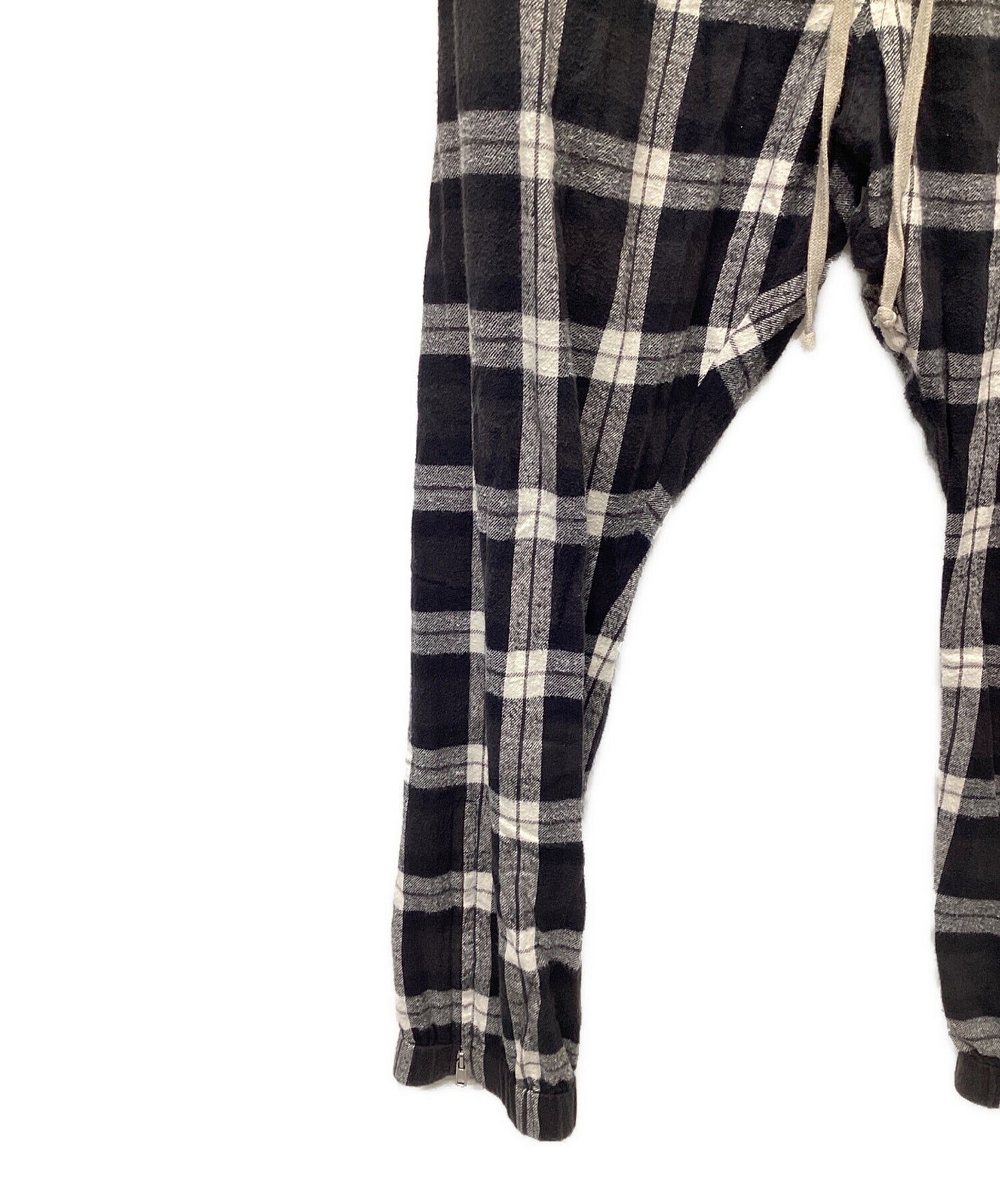[Pre-owned] RICK OWENS CHECK TRACK PANTS RU19S2388-CP