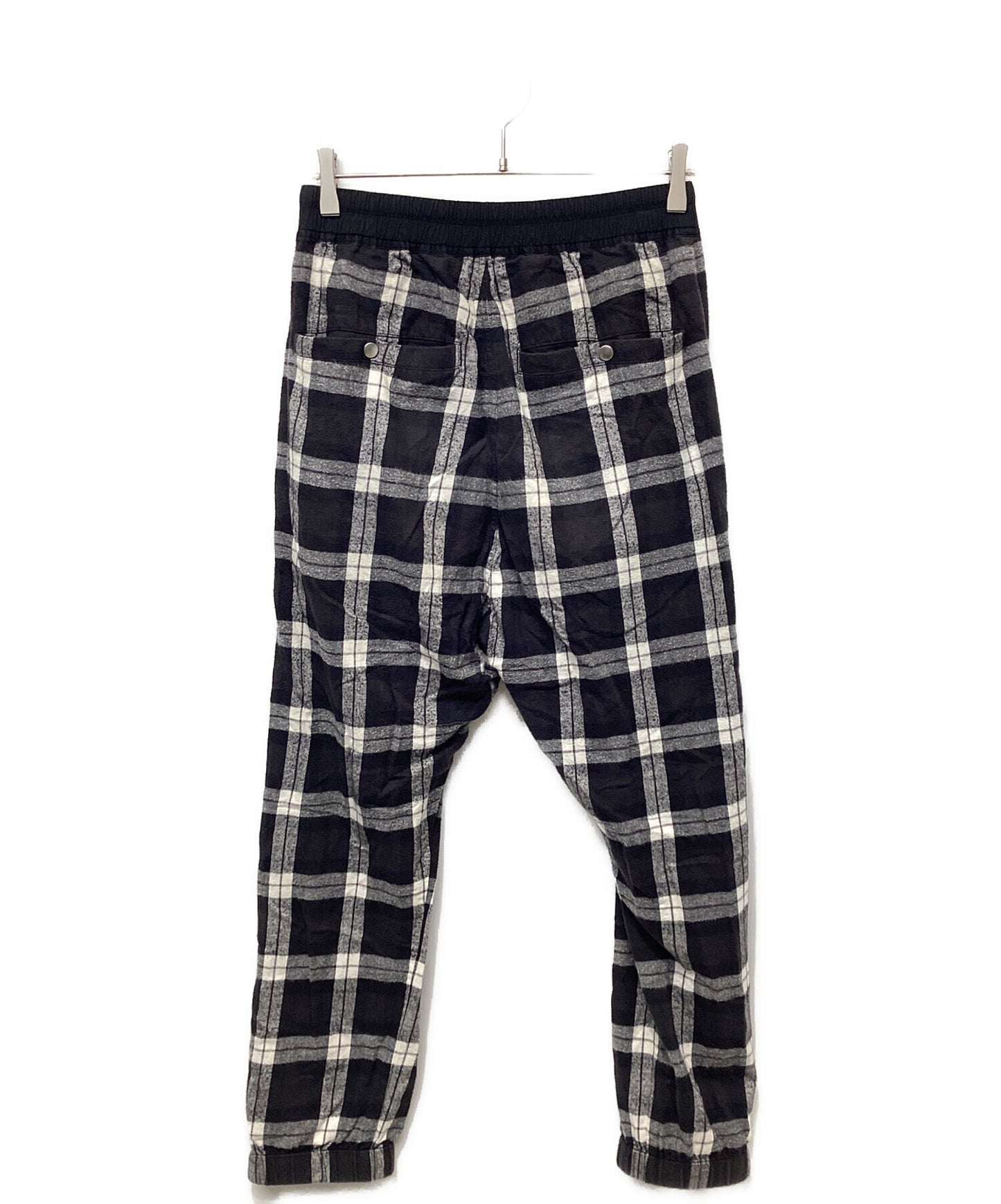 [Pre-owned] RICK OWENS CHECK TRACK PANTS RU19S2388-CP