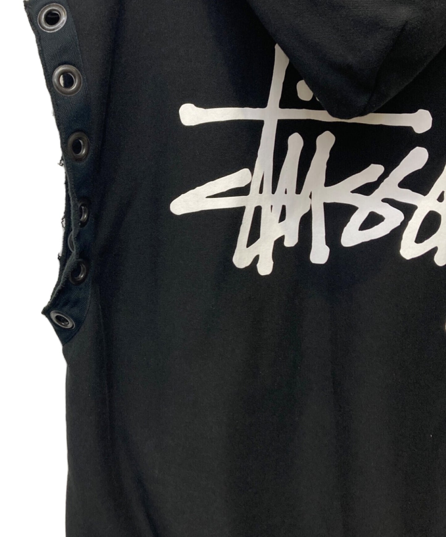 [Pre-owned] stussy Sleeveless Custom Pullover Hoodie WM-T909