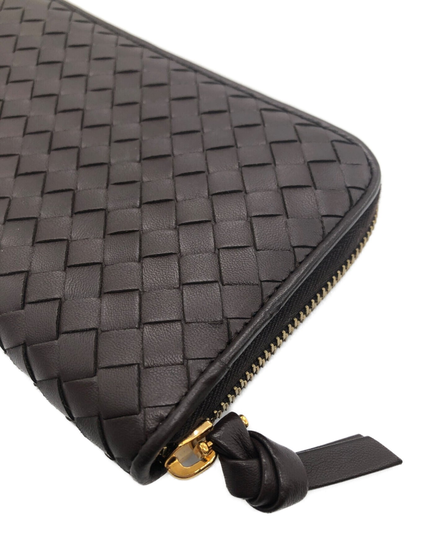 [Pre-owned] BOTTEGA VENETA round zipper wallet 114076