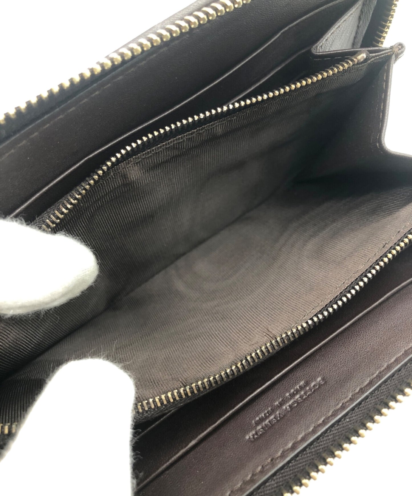 [Pre-owned] BOTTEGA VENETA round zipper wallet 114076