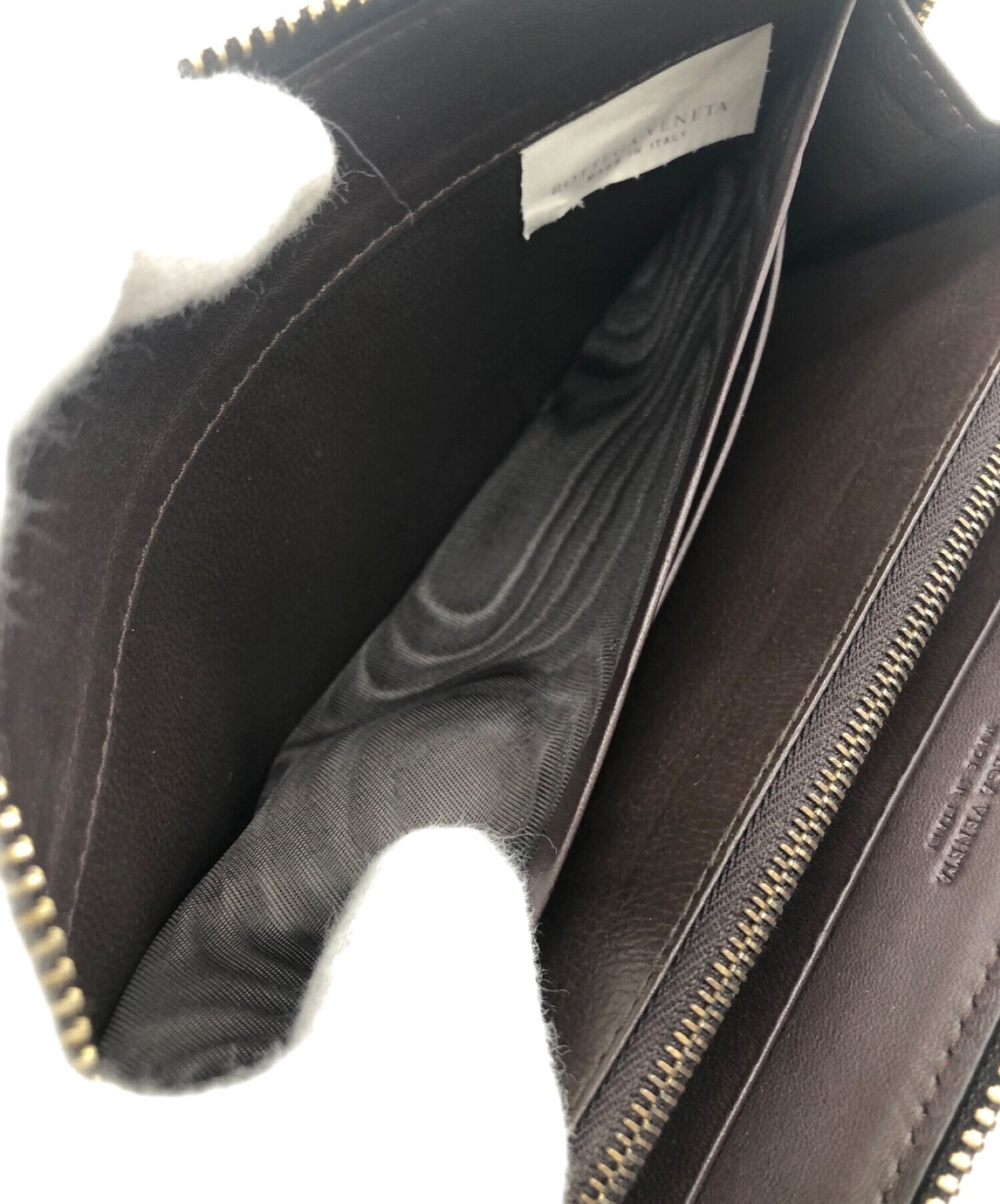 [Pre-owned] BOTTEGA VENETA round zipper wallet 114076