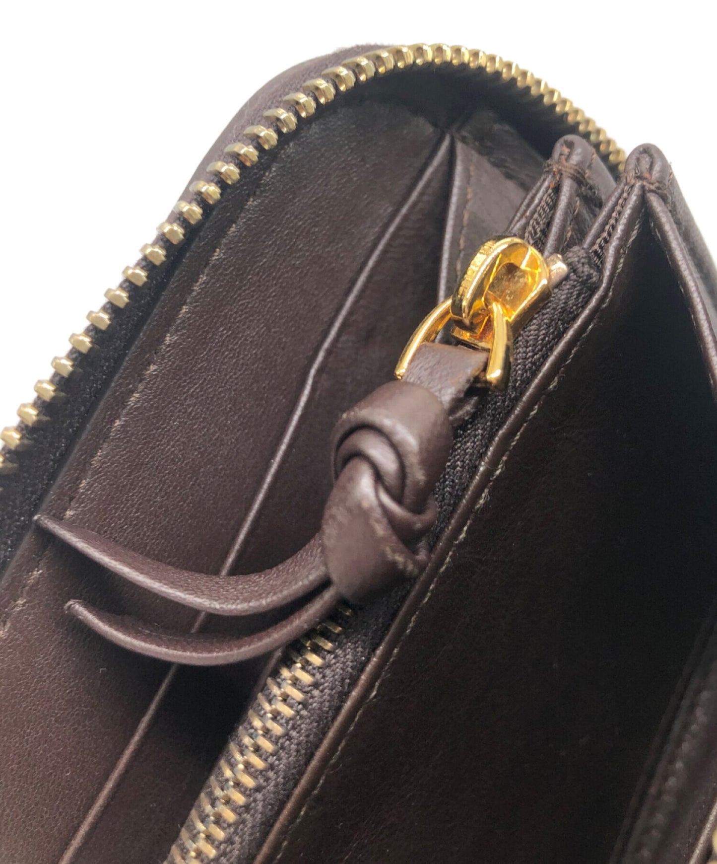 [Pre-owned] BOTTEGA VENETA round zipper wallet 114076