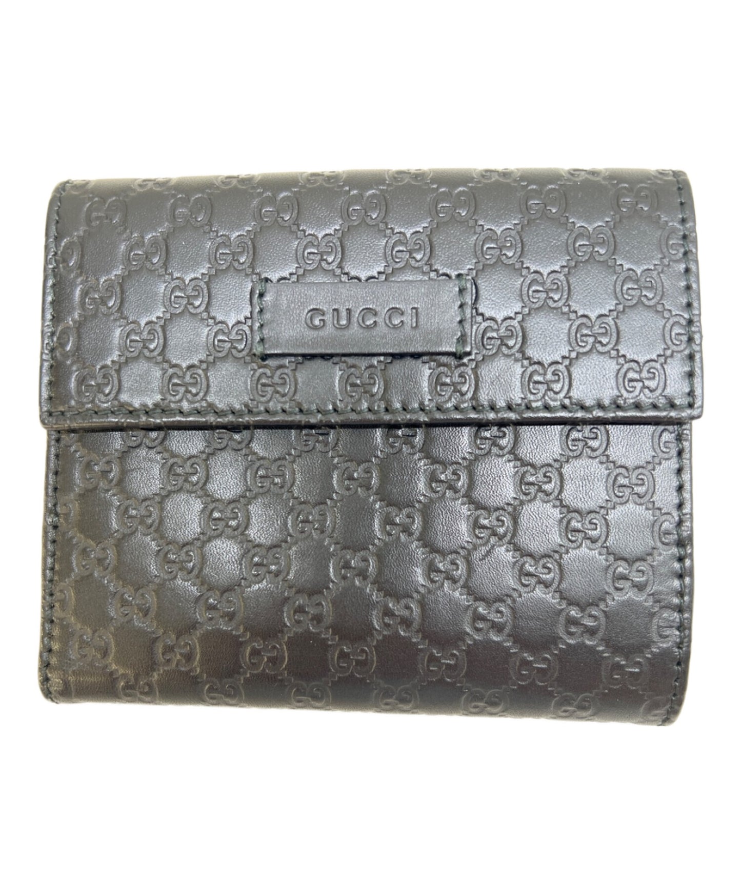 [Pre-owned] GUCCI Micro Guccissima W-hook bi-fold wallet 464916