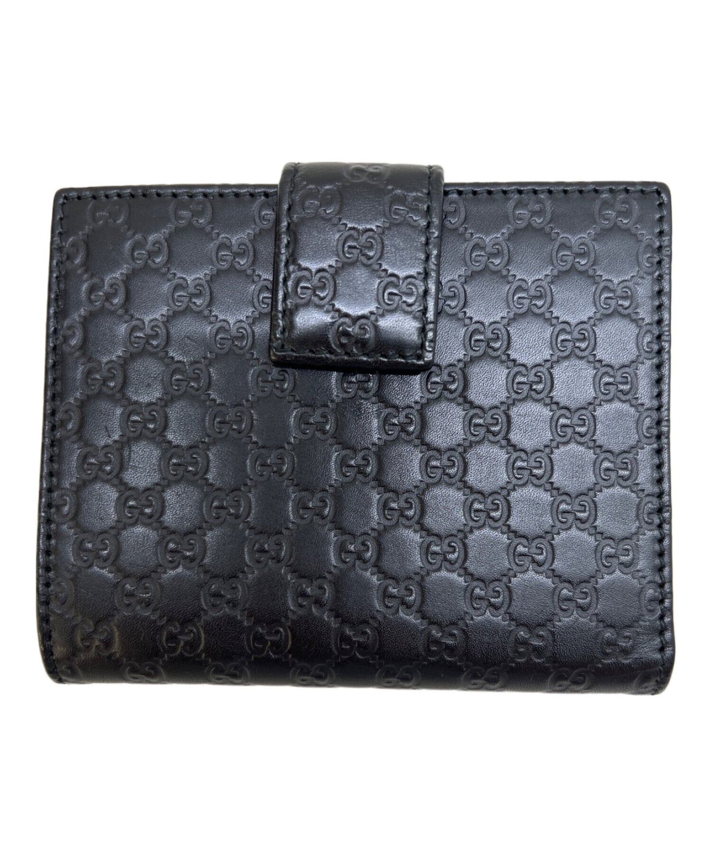 [Pre-owned] GUCCI Micro Guccissima W-hook bi-fold wallet 464916