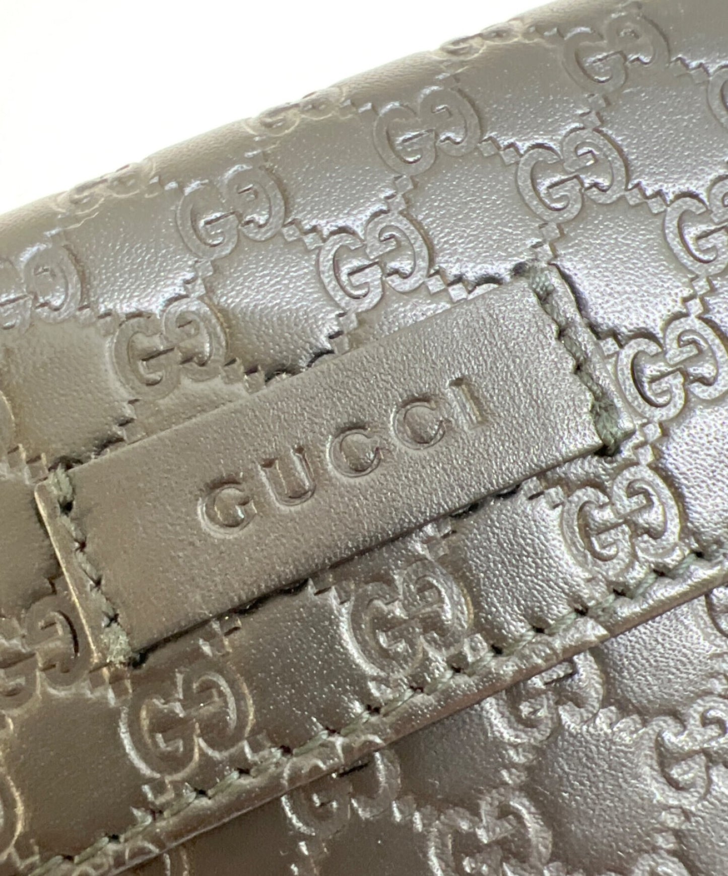 [Pre-owned] GUCCI Micro Guccissima W-hook bi-fold wallet 464916