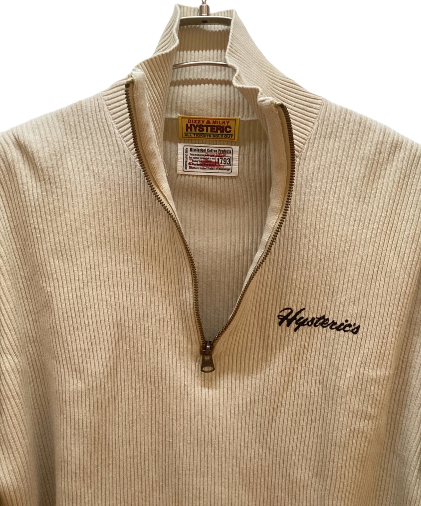 [Pre-owned] Hysteric Glamour Half Zip Sweatshirt 01233NS05