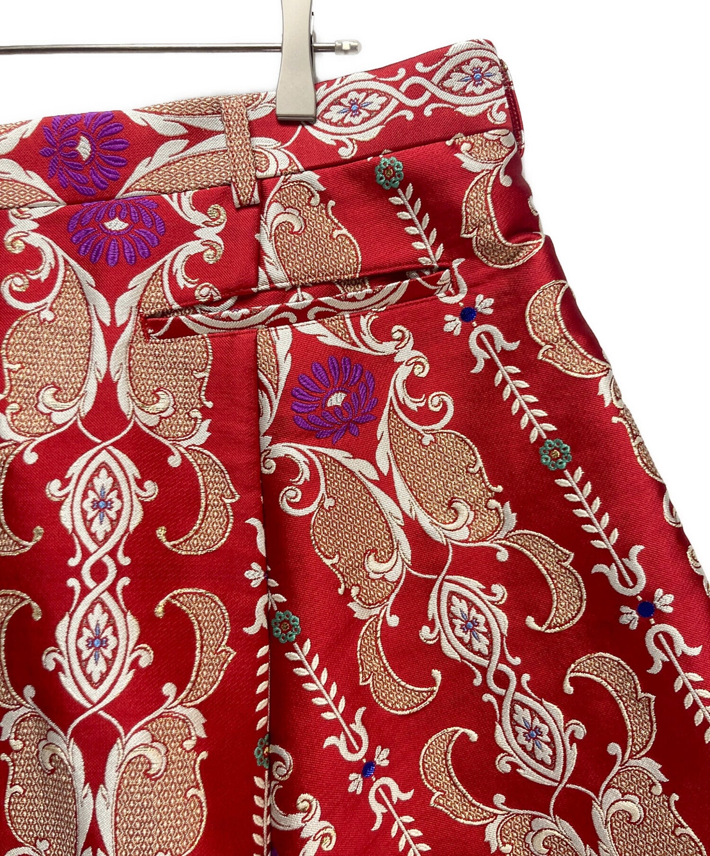 [Pre-owned] COMME des GARCONS HOMME PLUS Wide sarouel pants with all-over pattern embroidery PO-P15