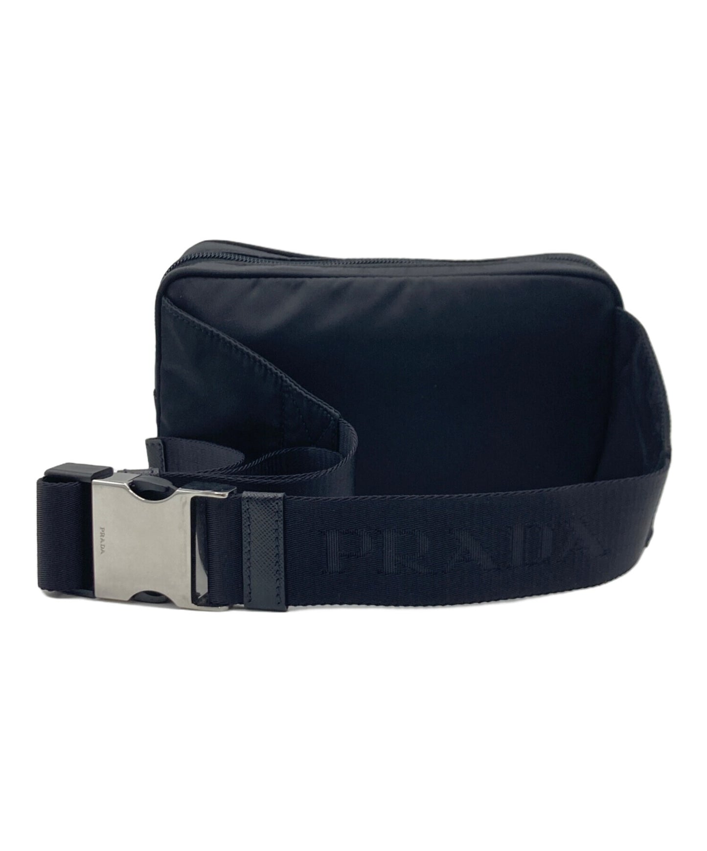 [Pre-owned] PRADA PRADA Re-Nylon x Saffiano leather belt bag 2VL977