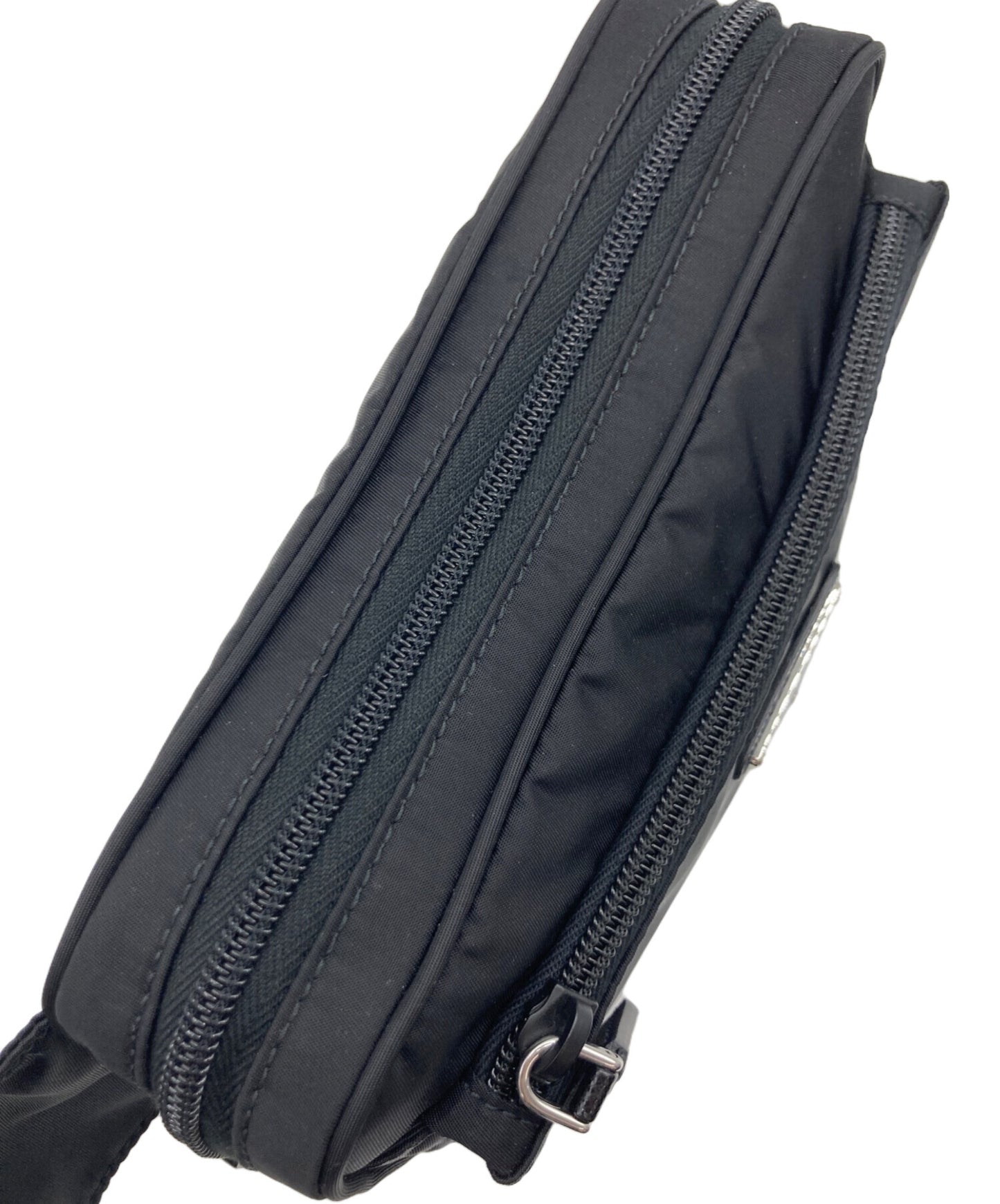 [Pre-owned] PRADA PRADA Re-Nylon x Saffiano leather belt bag 2VL977
