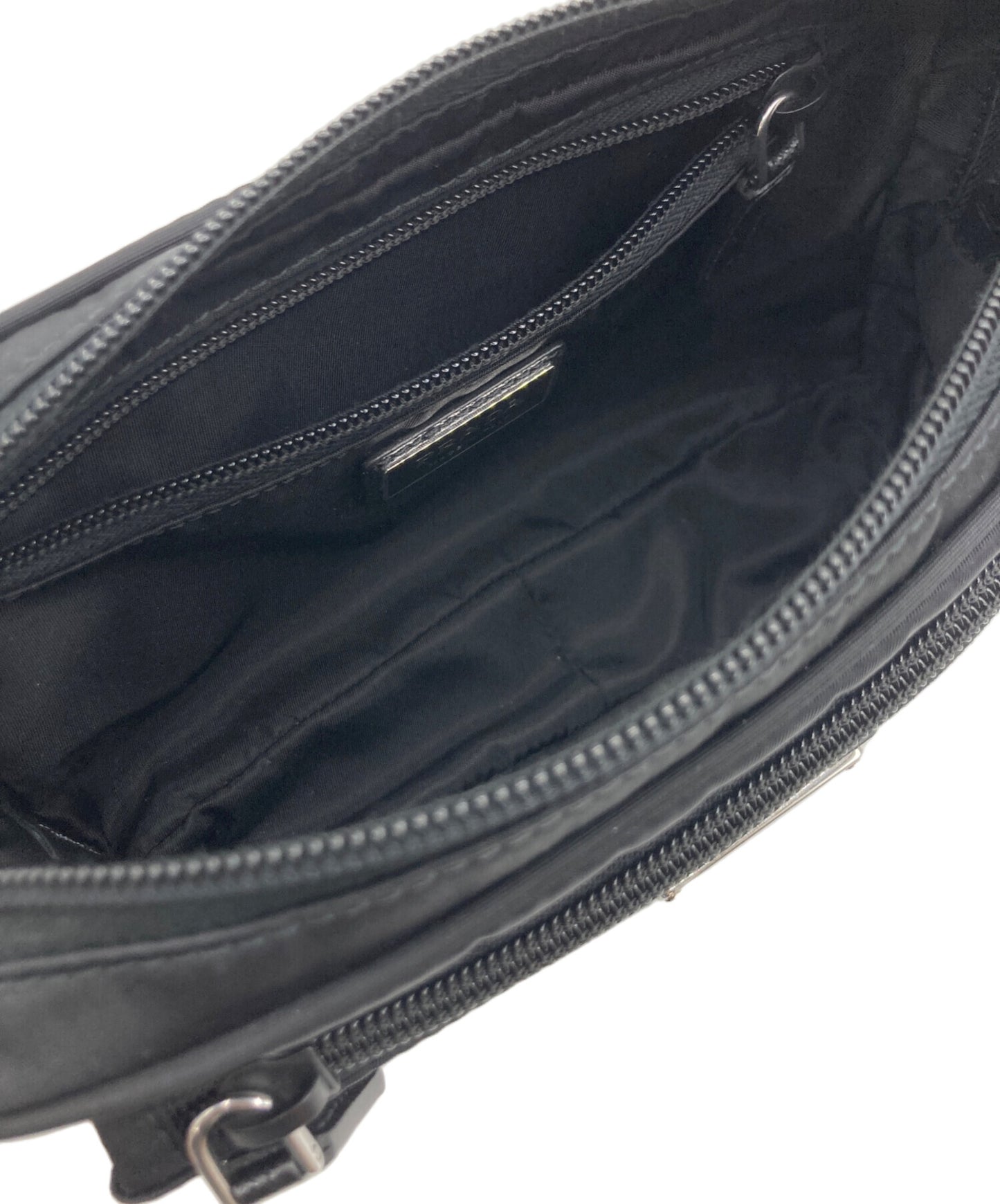 [Pre-owned] PRADA PRADA Re-Nylon x Saffiano leather belt bag 2VL977
