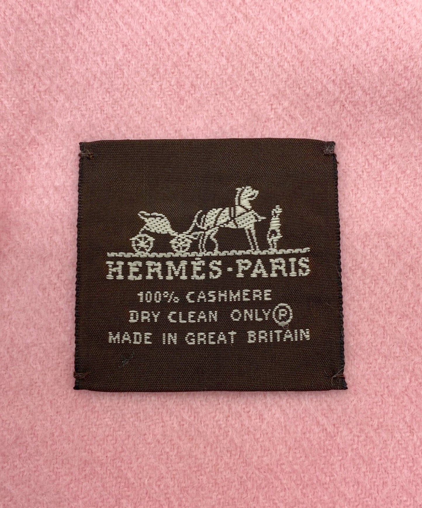 [Pre-owned] HERMES Large cashmere scarf