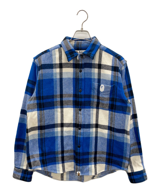 [Pre-owned] A BATHING APE CHECK RELAXED FIT SHIRT 001SHK801004M