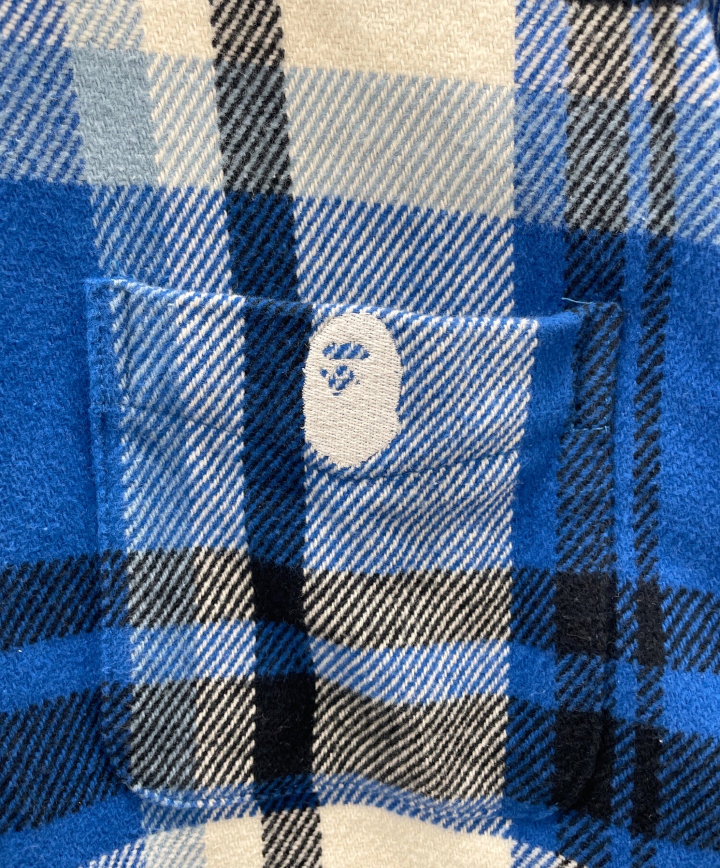 [Pre-owned] A BATHING APE CHECK RELAXED FIT SHIRT 001SHK801004M