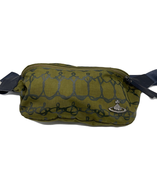 [Pre-owned] Vivienne Westwood Canvas Street Style Body Bag VWB811