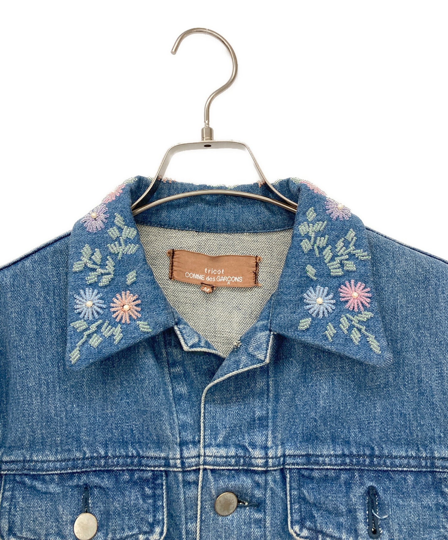 [Pre-owned] tricot COMME des GARCONS Embroidered Denim Jacket TC-J007