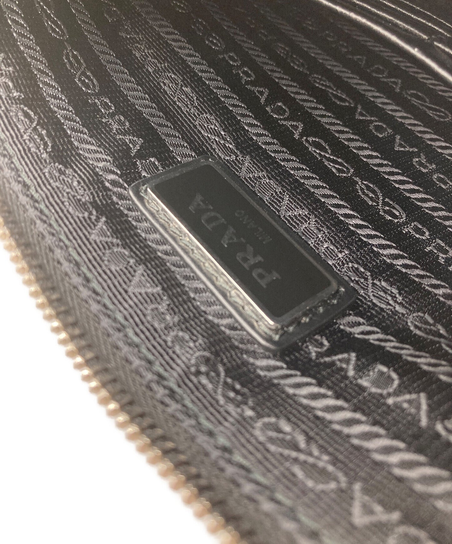 [Pre-owned] PRADA zippered carrying case 2VF024