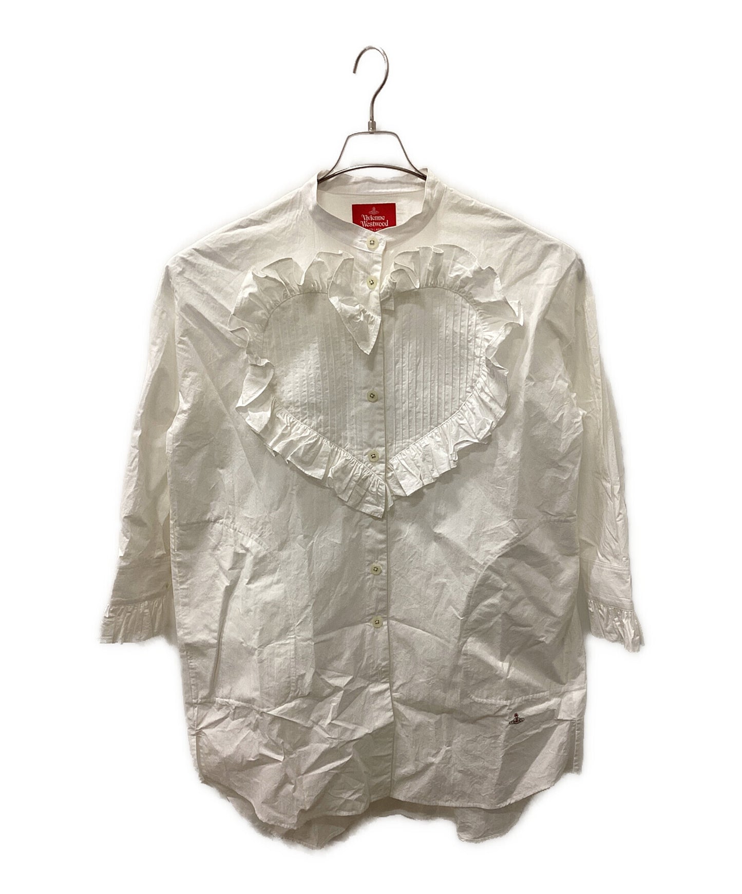 [Pre-owned] Vivienne Westwood RED LABEL Love Frill Shirt Dress 16-12-892001