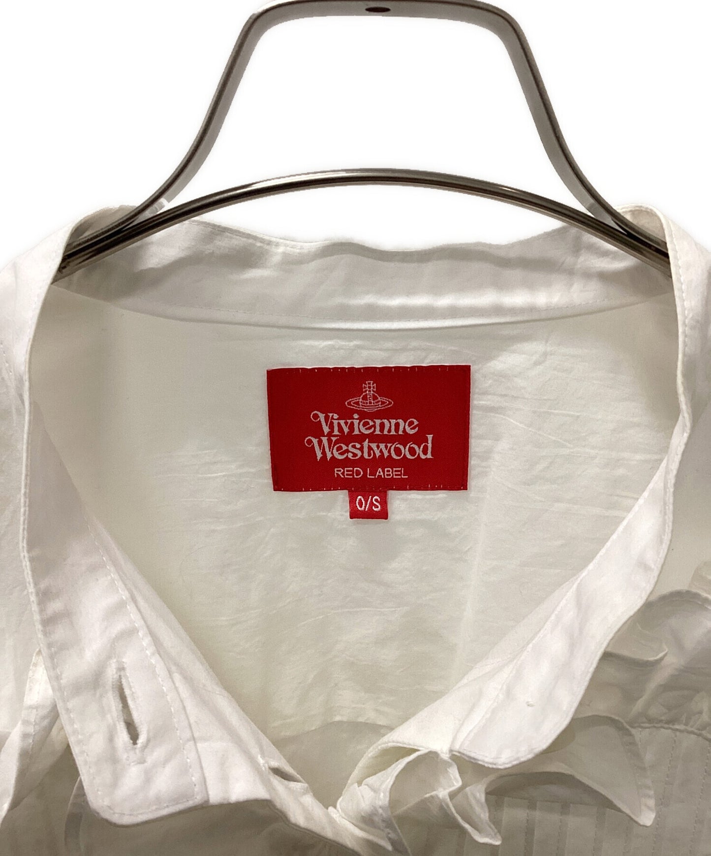 [Pre-owned] Vivienne Westwood RED LABEL Love Frill Shirt Dress 16-12-892001