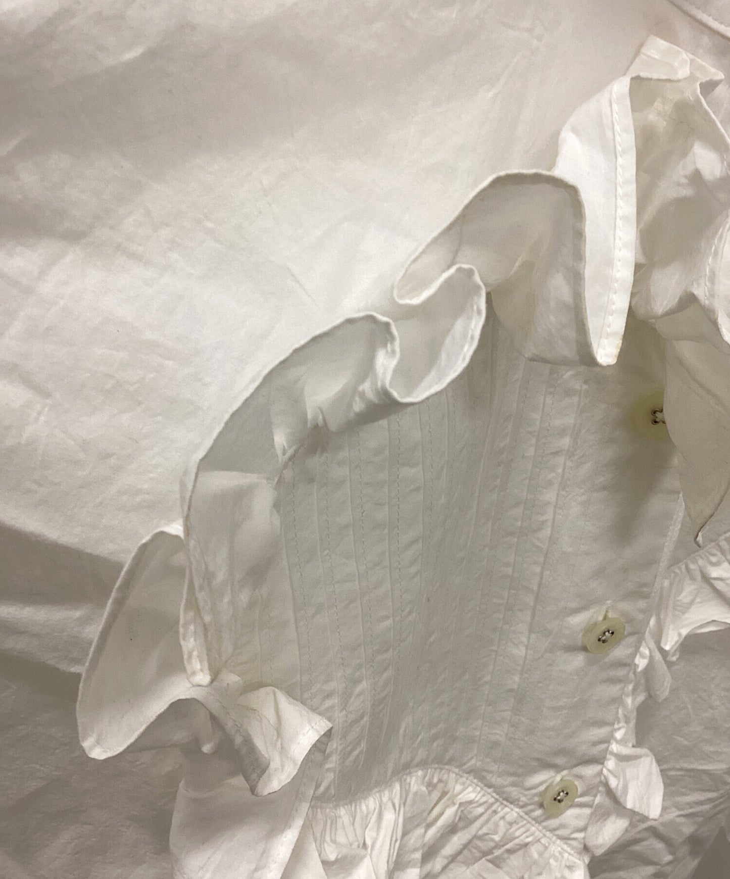 [Pre-owned] Vivienne Westwood RED LABEL Love Frill Shirt Dress 16-12-892001