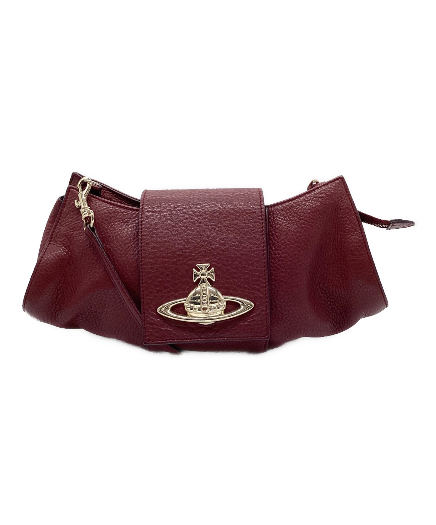 [Pre-owned] Vivienne Westwood Ove Leather Shoulder Bag