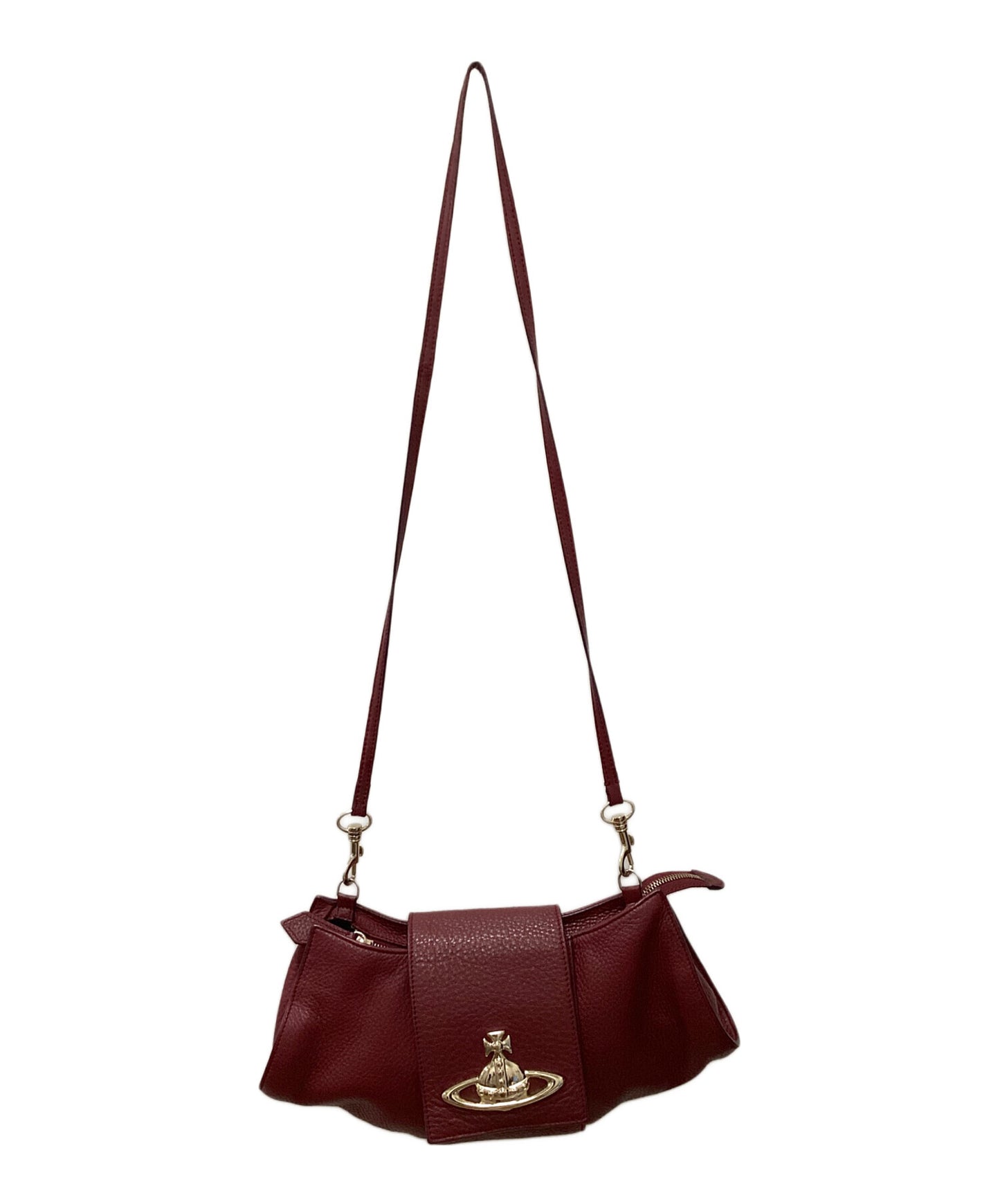 [Pre-owned] Vivienne Westwood Ove Leather Shoulder Bag