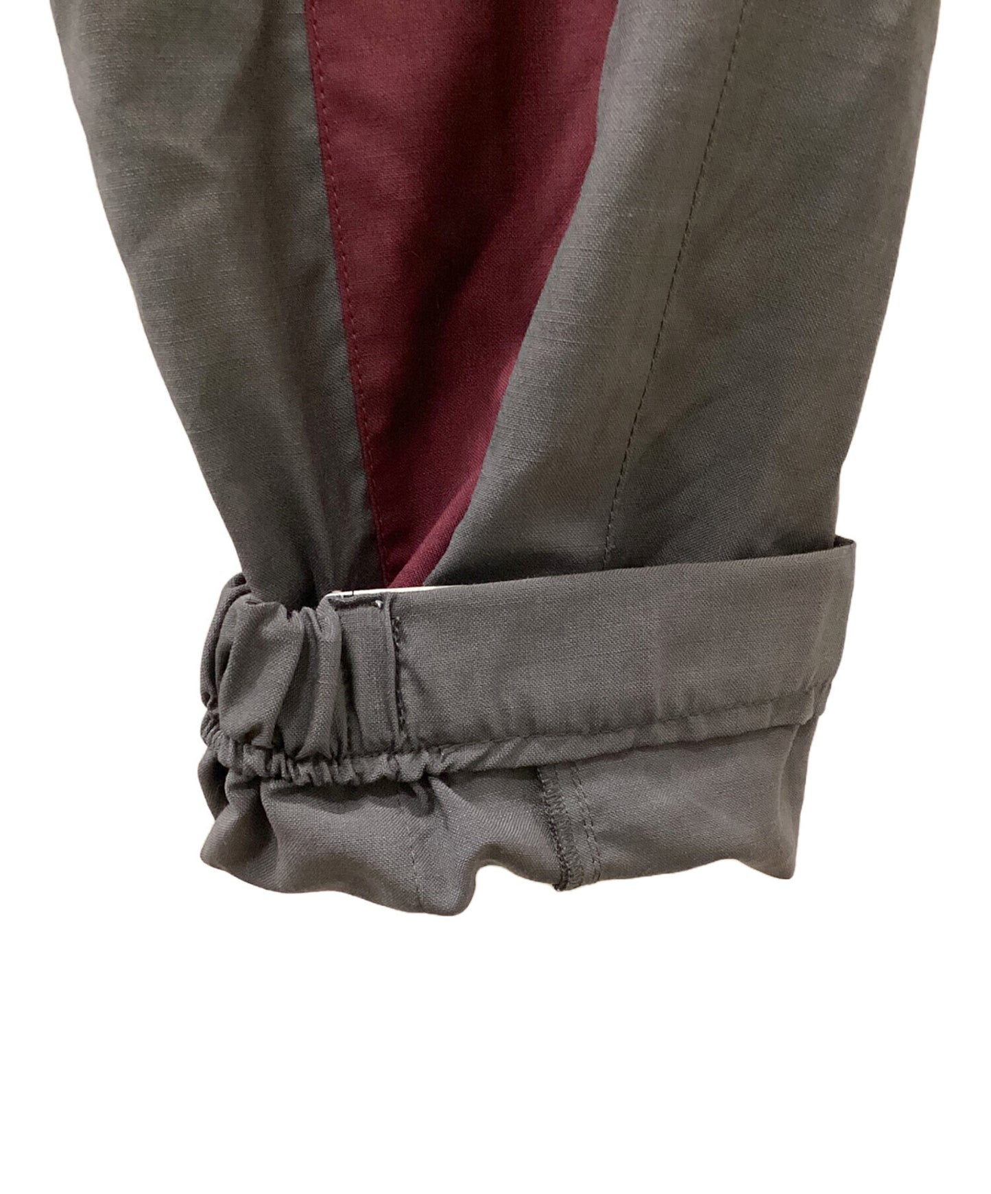 [Pre-owned] PRADA CONTRASTING BAND PANTS UP0004 S181 1QRZ