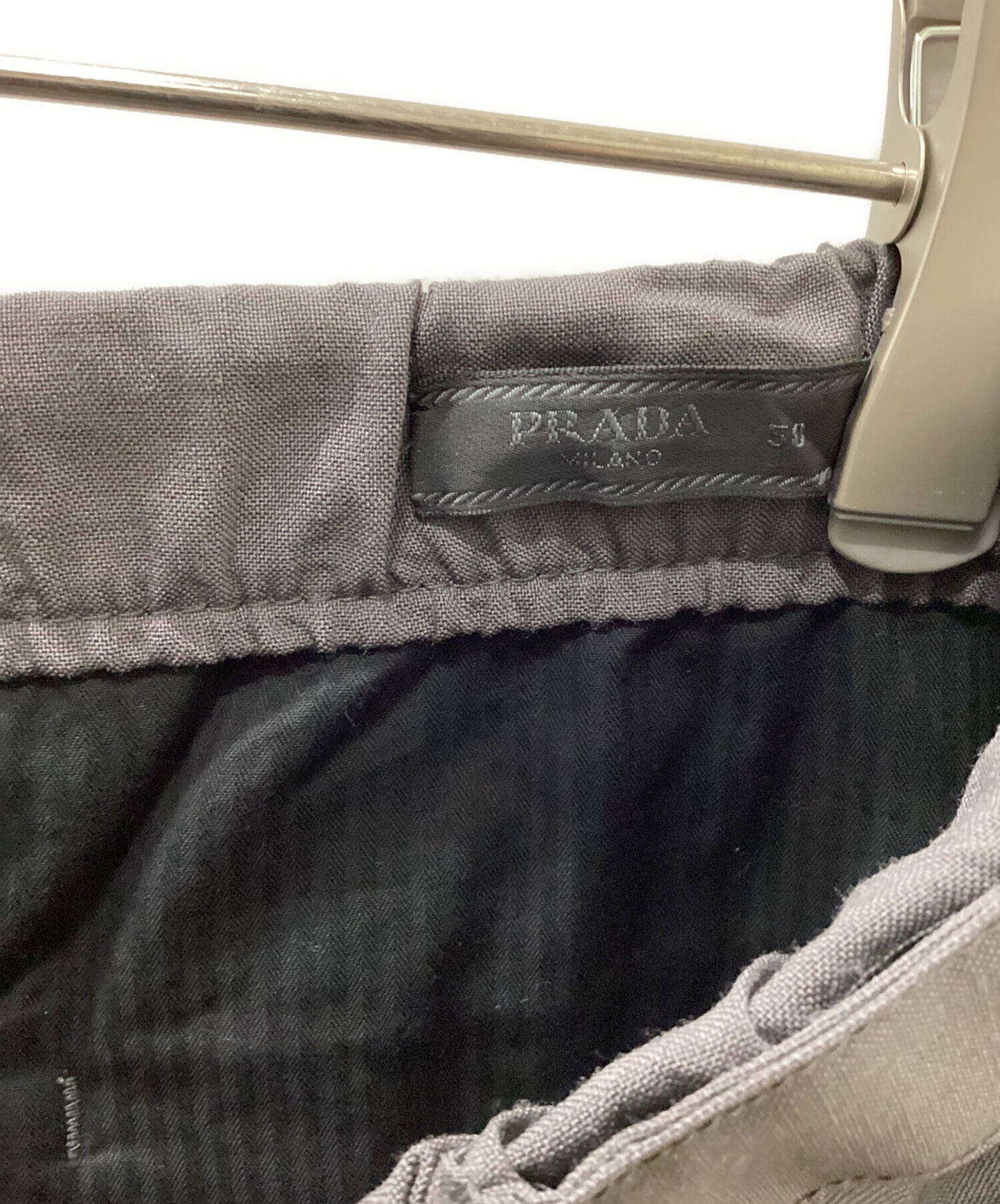 [Pre-owned] PRADA CONTRASTING BAND PANTS UP0004 S181 1QRZ
