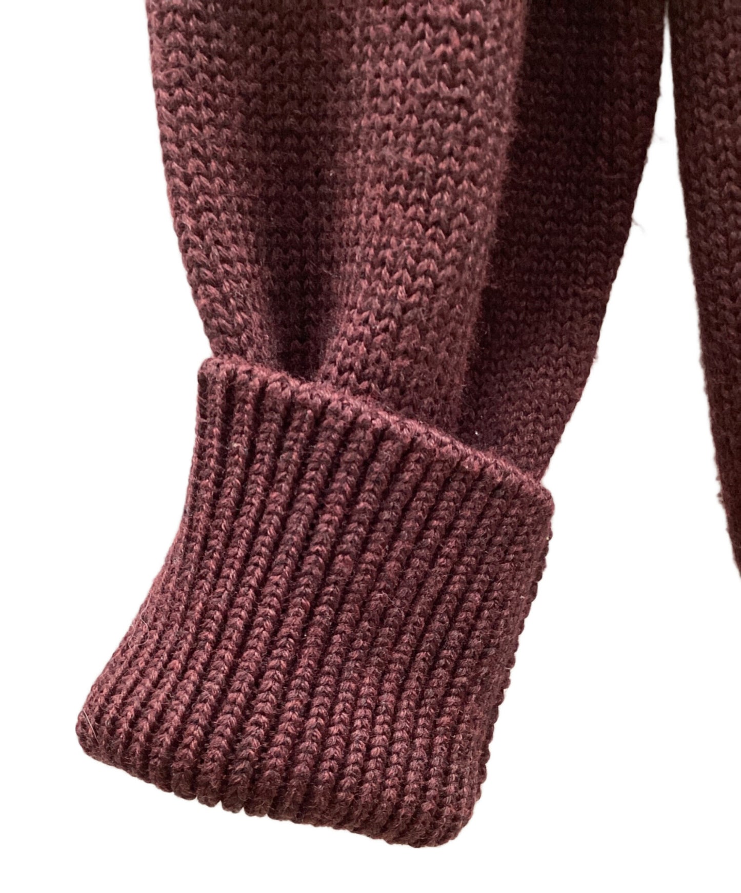 [Pre-owned] Vivienne Westwood man 00s Caveman Leather Elbow Patch Knit Cardigan 4347-5501