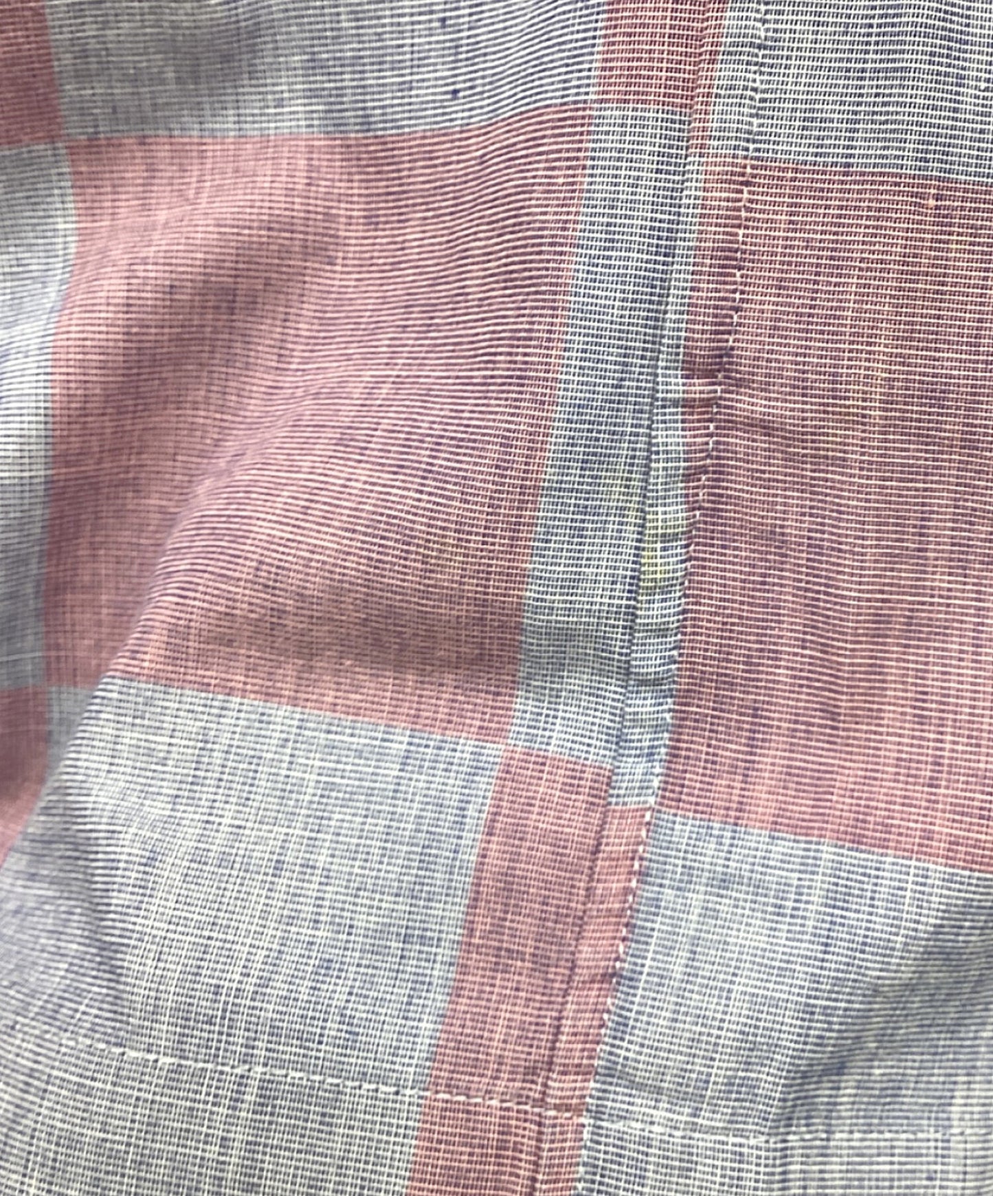 [Pre-owned] COMME des GARCONS HOMME 00' Open Collar Block Check Shirt HE-B082