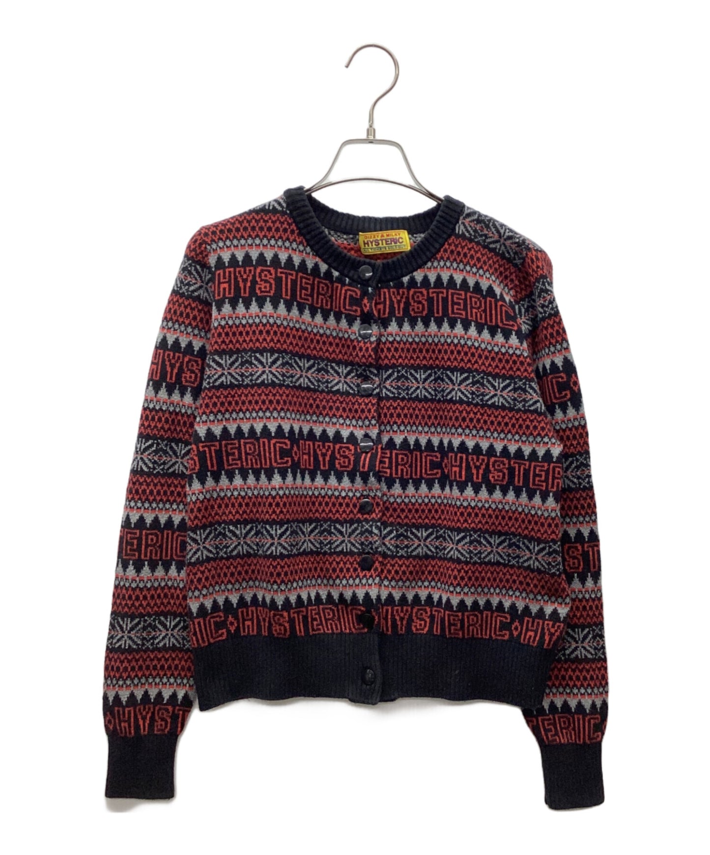 [Pre-owned] Hysteric Glamour Patterned Jacquard Cardigan