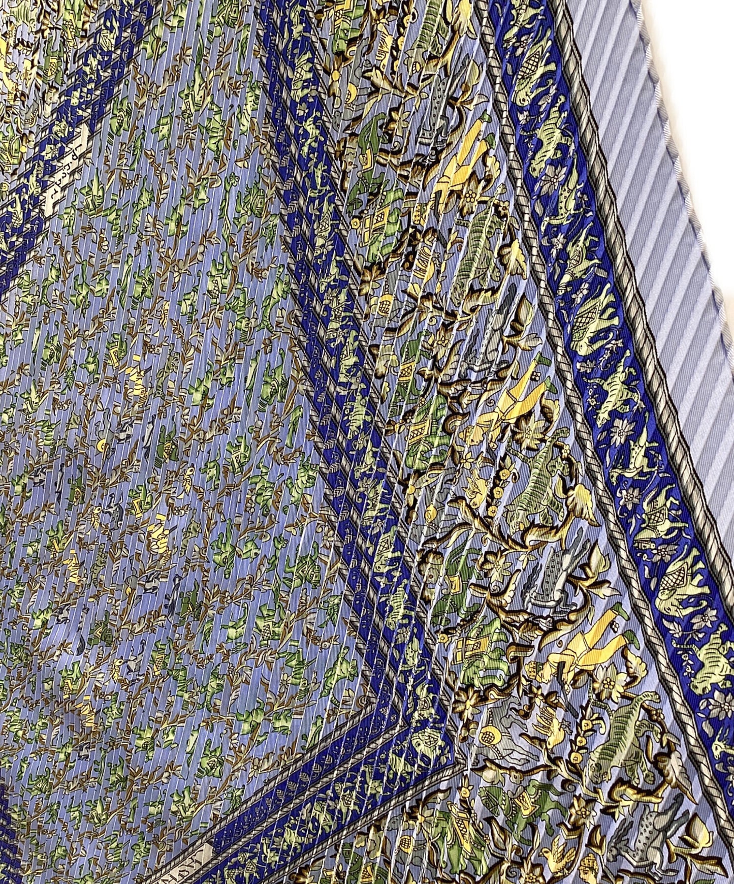 [Pre-owned] HERMES pleated scarf