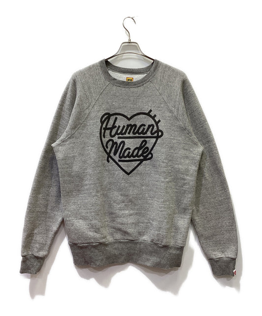 [Pre-owned] HUMAN MADE HEART LOGO RAGLAN SWEATSHIRT/backed sweatshirt