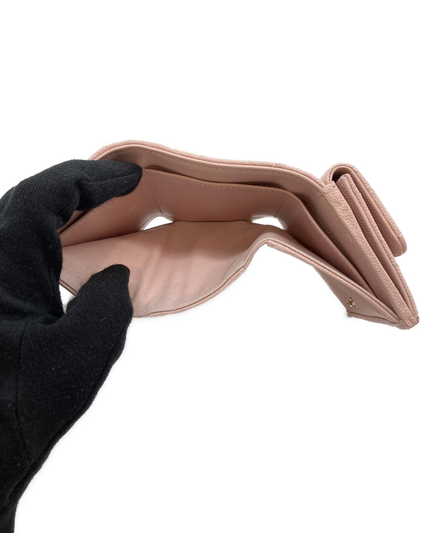 [Pre-owned] CHANEL threefold wallet