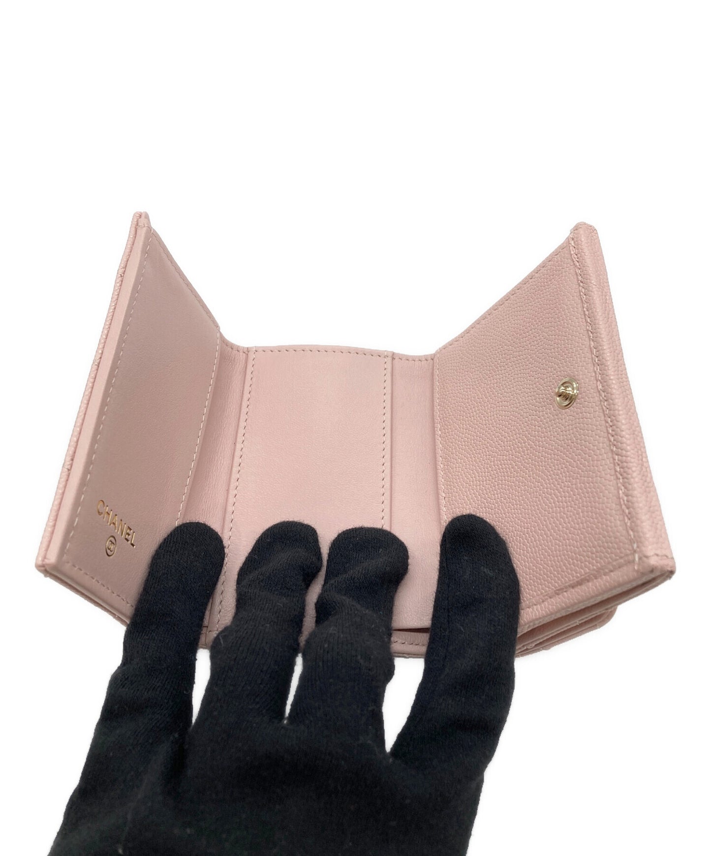 [Pre-owned] CHANEL threefold wallet