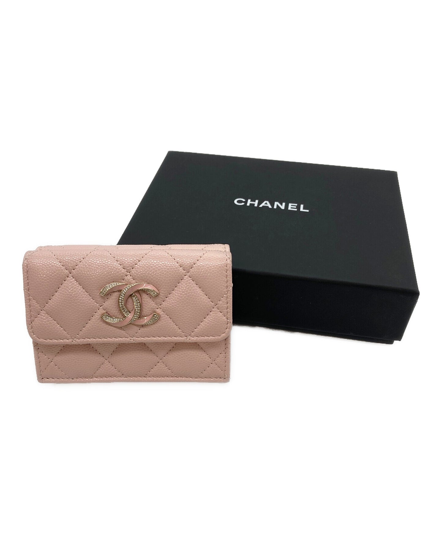 [Pre-owned] CHANEL threefold wallet