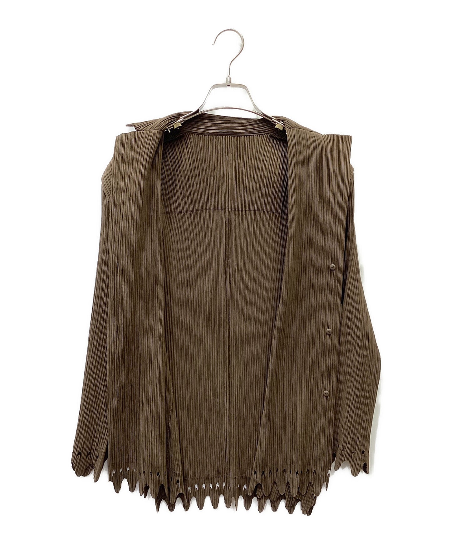[Pre-owned] ISSEY MIYAKE Cutwork Pleated Jacket IM04FD616