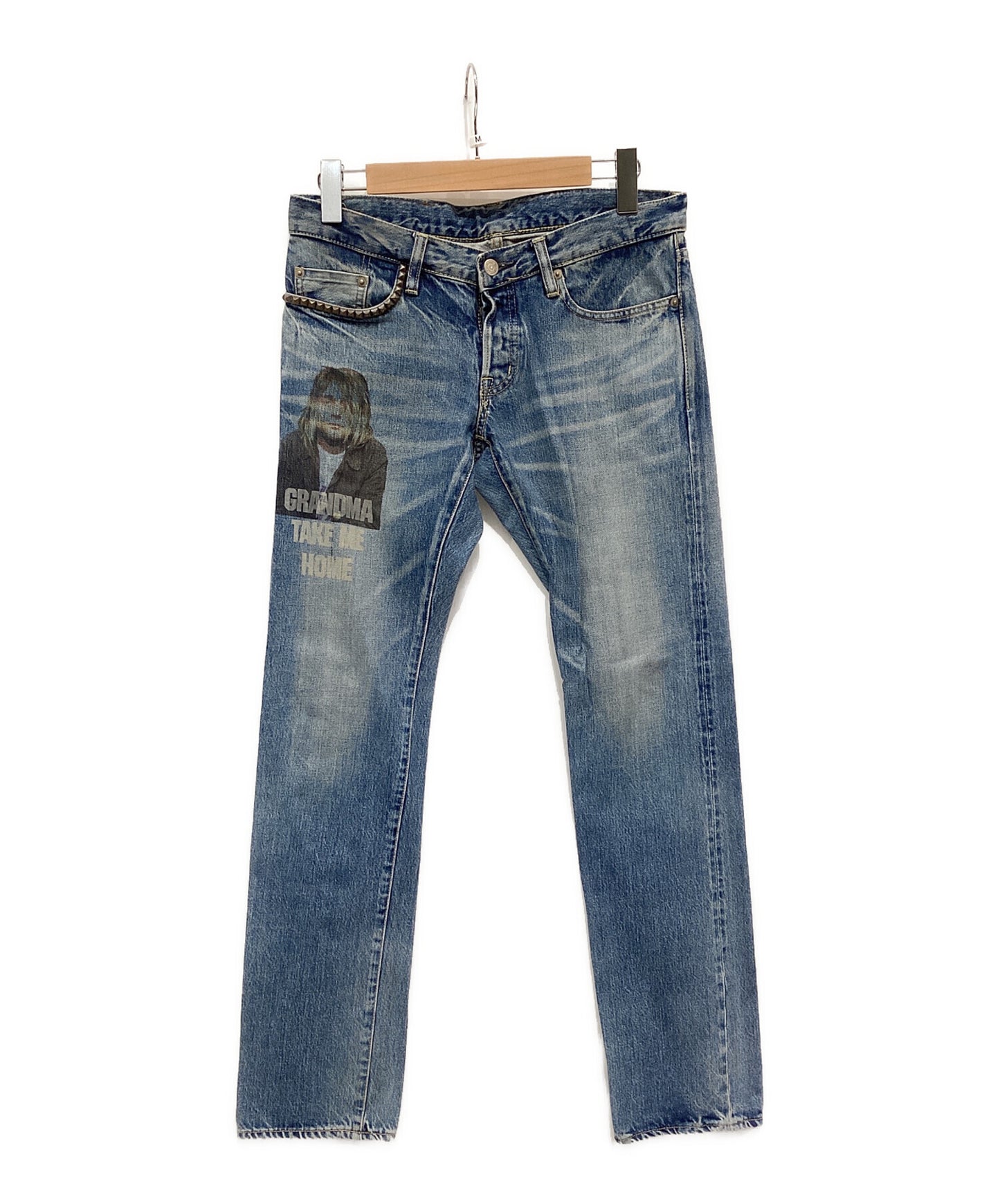 [Pre-owned] Hysteric Glamour Studded denim pants 0202-AP04