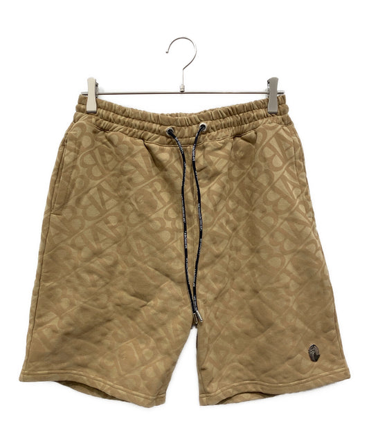 [Pre-owned] A BATHING APE SPORT MONOGRAM METAL LOGO PIN SWEAT SHORTS 002ZPI731901C
