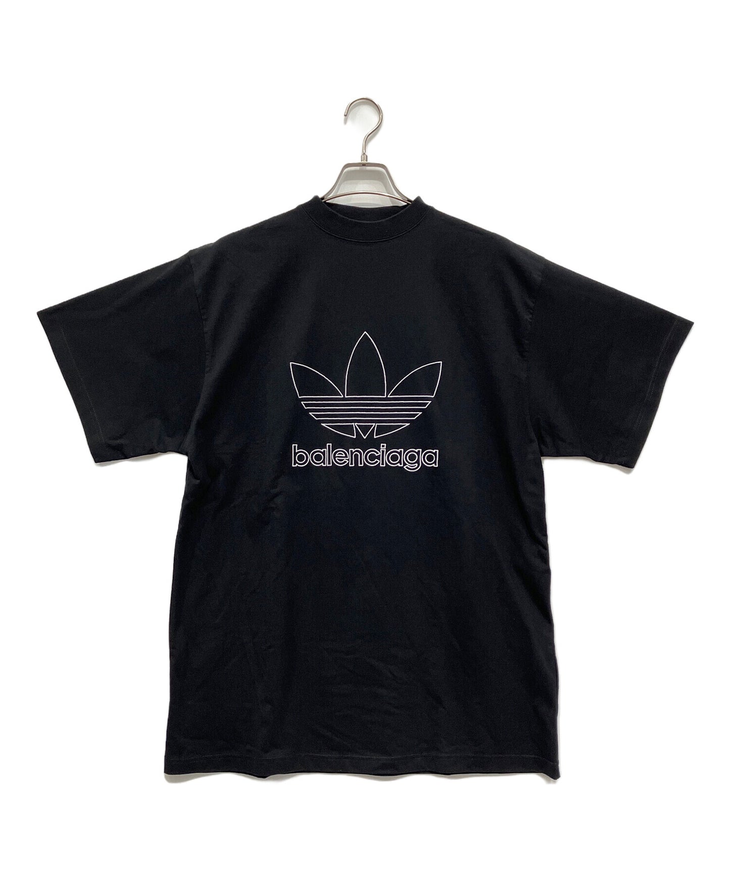 [Pre-owned] BALENCIAGA  Logo Embroidery Oversized T-Shirt 723976 TNVN8