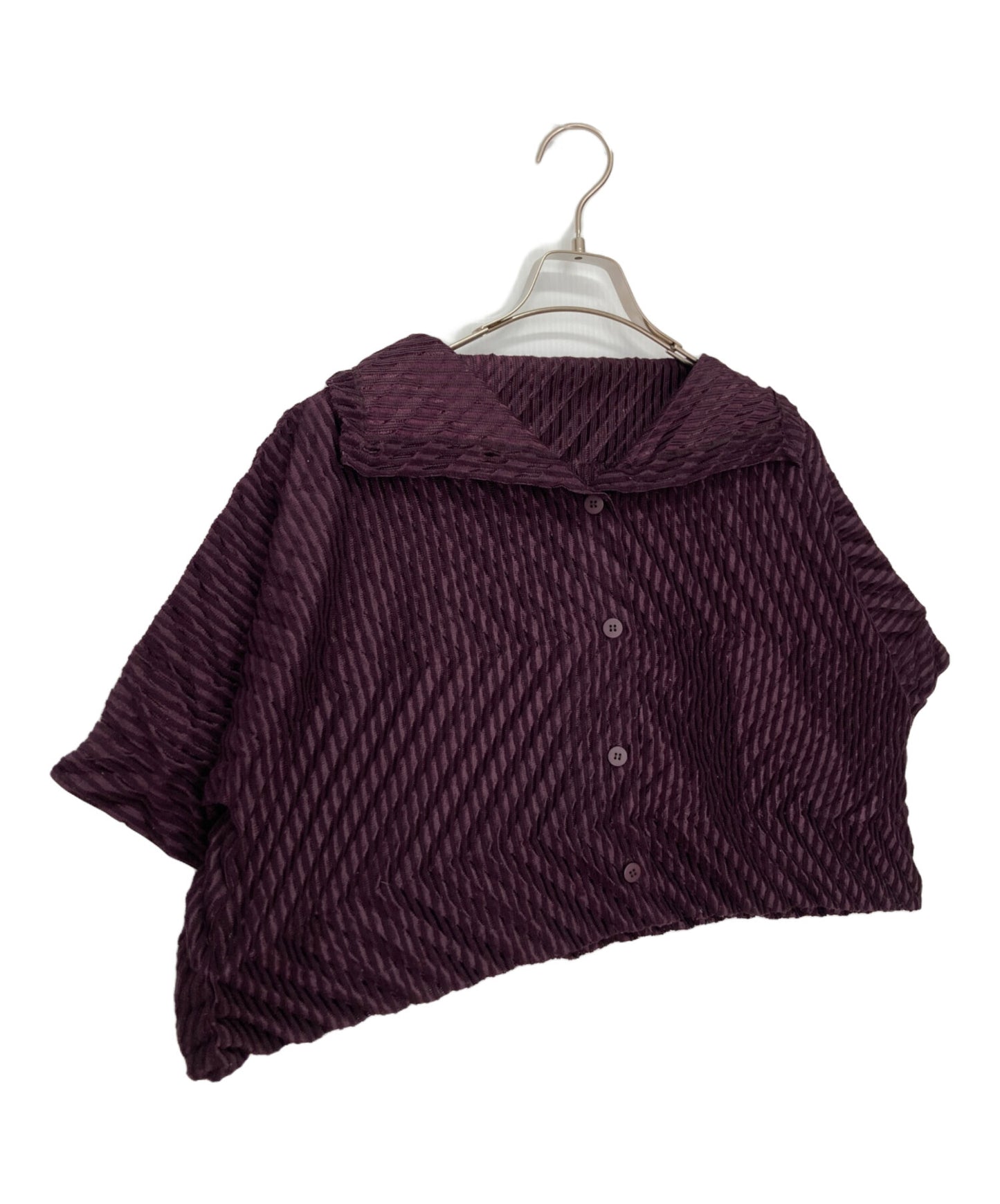 [Pre-owned] me ISSEY MIYAKE Pleated wide jacket MI41FO181