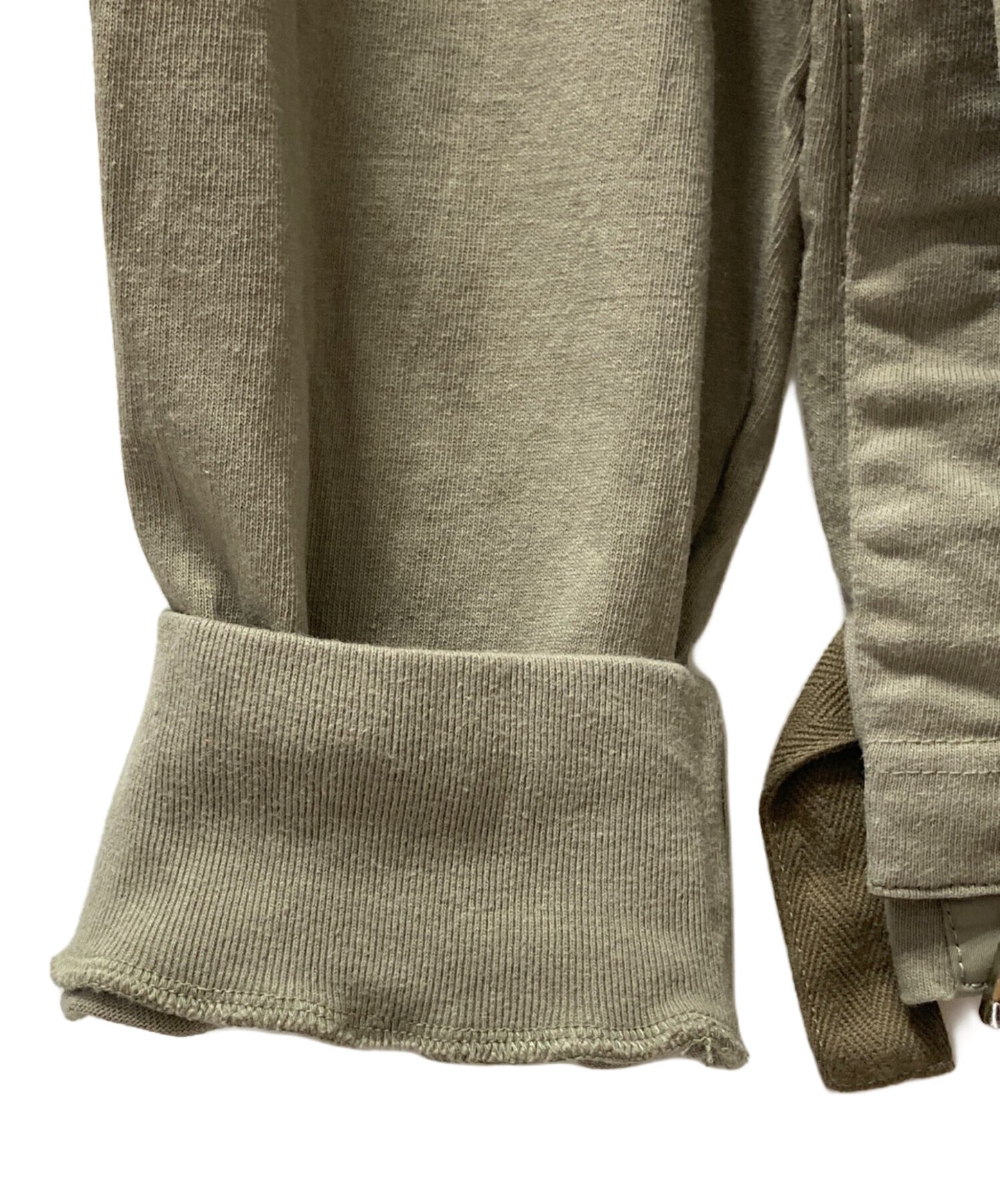 [Pre-owned] sacai Nylon Twill and Cotton Jersey Long-Sleeve T-Shirt 23-03060M